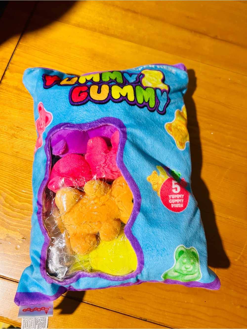 (3/$10) Gummy Gummy Plush Snack Pack - Bright Blue